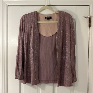 💥50% sale💥H & M Richards purple sparkly blazer size 14. E#924